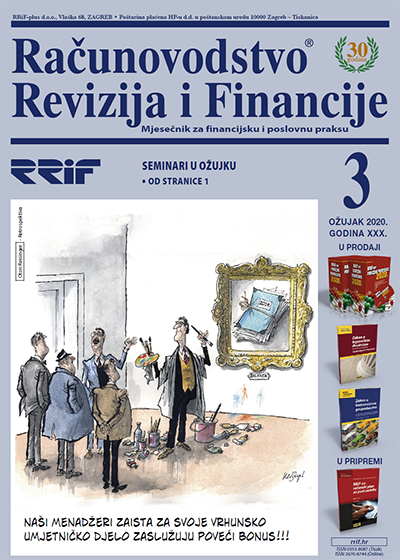 Pretplata na časopis Računovodstvo, revizija i financije broj 3/2020