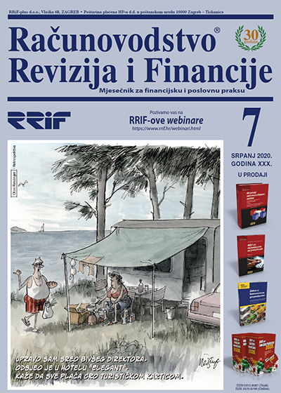 Pretplata na časopis Računovodstvo, revizija i financije broj 7/2020