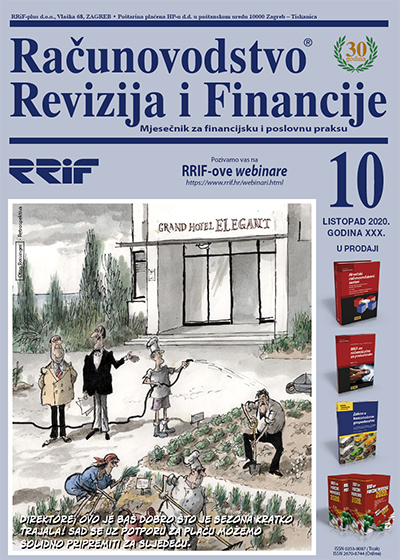 Pretplata na časopis Računovodstvo, revizija i financije broj 10/2020