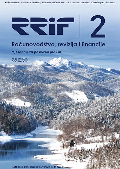 Pretplata na časopis Računovodstvo, revizija i financije broj 2/2021