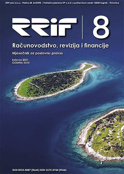 Pretplata na časopis Računovodstvo, revizija i financije broj 8/2021
