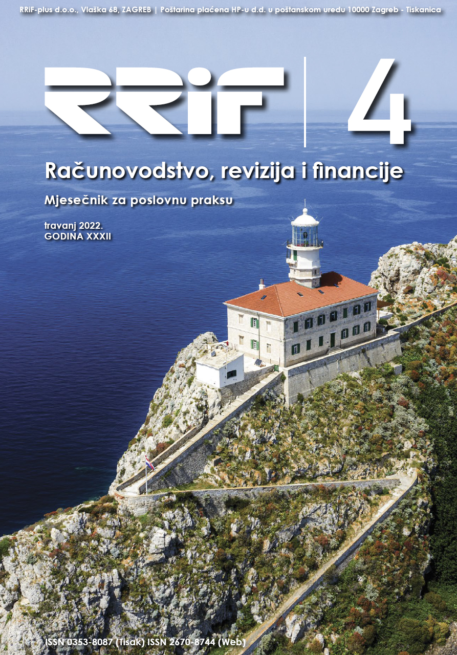 Pretplata na časopis Računovodstvo, revizija i financije broj 4/2022