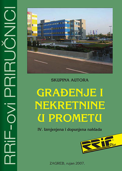 Naslovnica knjige: Građenje i nekretnine u prometu