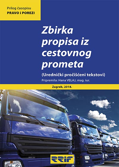 Naslovnica knjige: Zbirka propisa iz cestovnog prometa