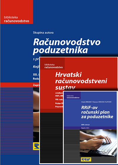 Naslovnica knjige: Računovodstvo poduzetnika+RRIF-ov računski plan+Hrvatski računovodstveni sustav