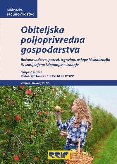 Naslovnica knjige: Obiteljska poljoprivredna gospodarstva - II. izmijenjeno izdanje
