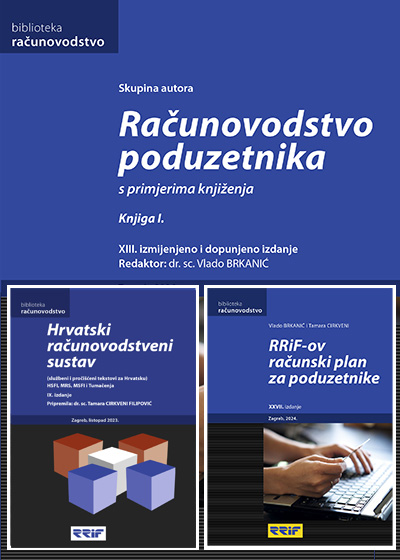 Naslovnica knjige: Računovodstvo poduzetnika+RRIF-ov računski plan+Hrvatski računovodstveni sustav