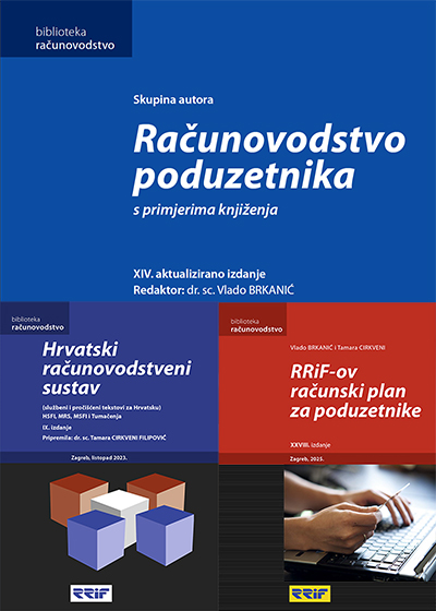 Naslovnica knjige: Računovodstvo poduzetnika+RRIF-ov računski plan+Hrvatski računovodstveni sustav
