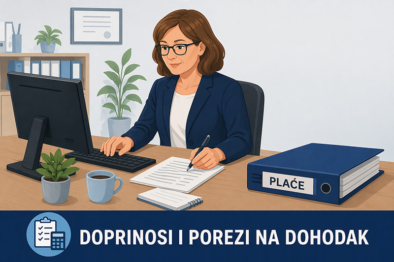 Plaće, doprinosi i porez na dohodak u 2026. godini