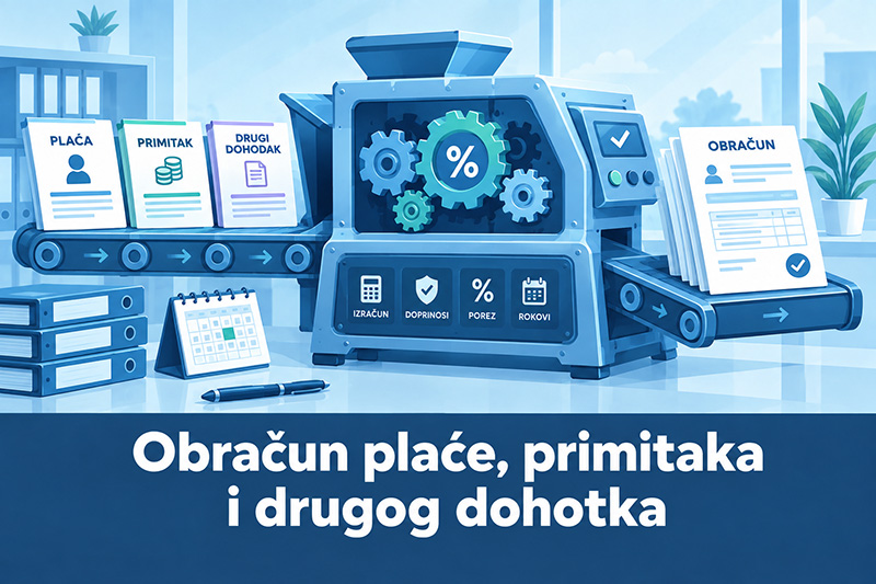 Trodnevni program: obračun plaće, primitaka i drugog dohotka